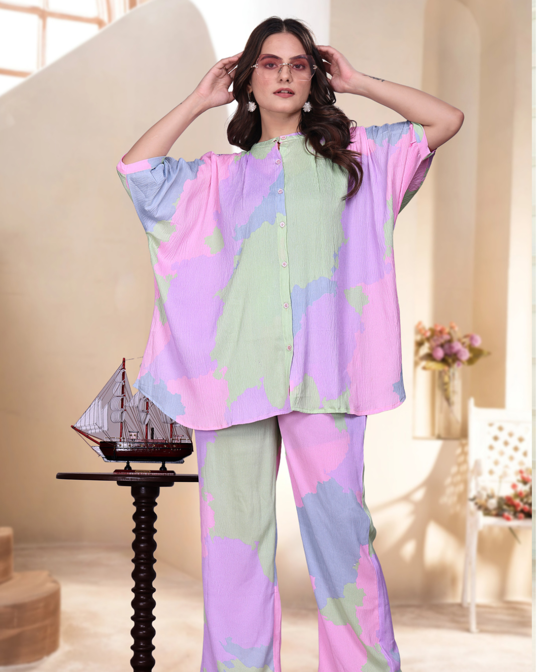 Pastel oversized Coord Set